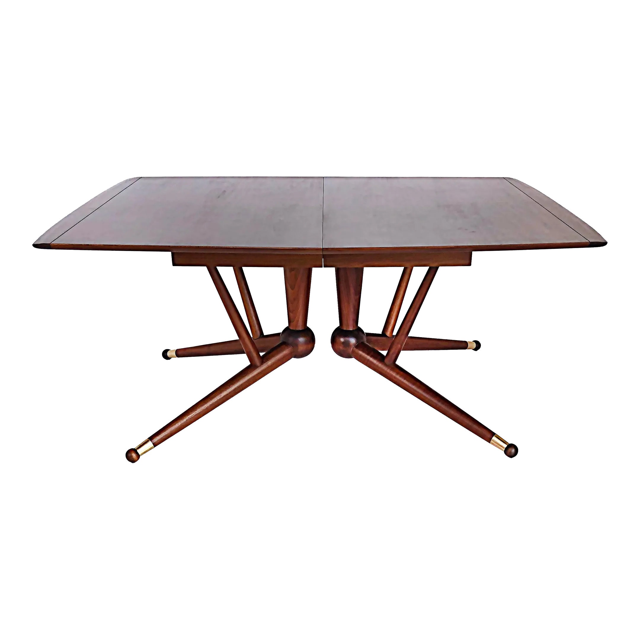 American MidCentury Modernist Expandable Dining Table W/ Two Wood Leaves Chairish