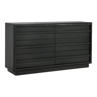 6 Drawer Double Dresser, Black Woodgrain - 1-drawer