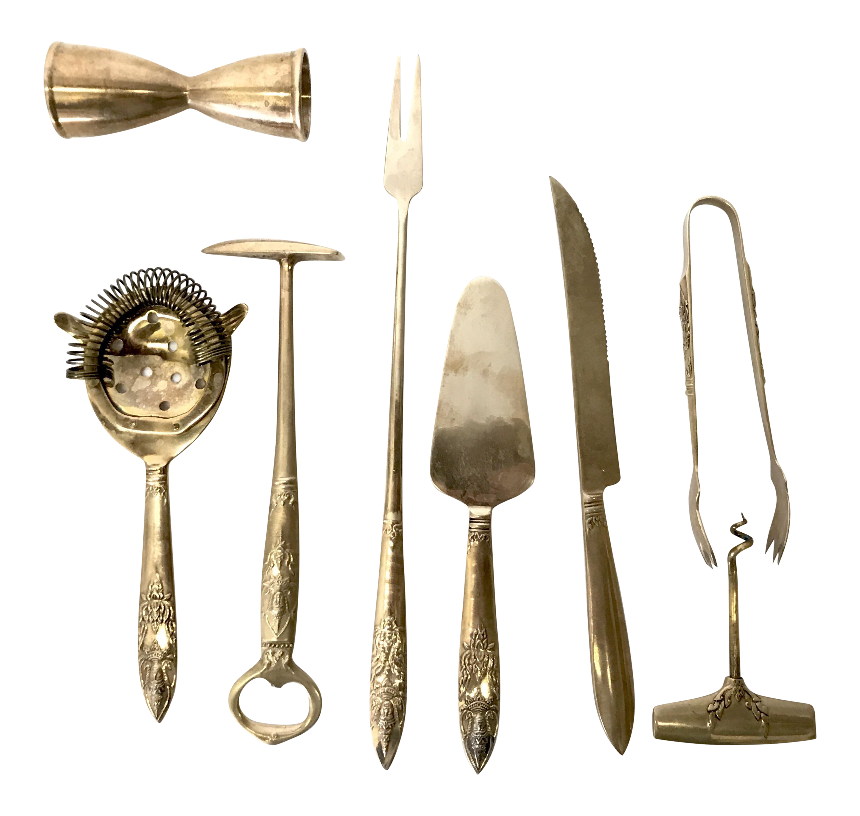 Brass Bar Tool Set of 8 Chairish