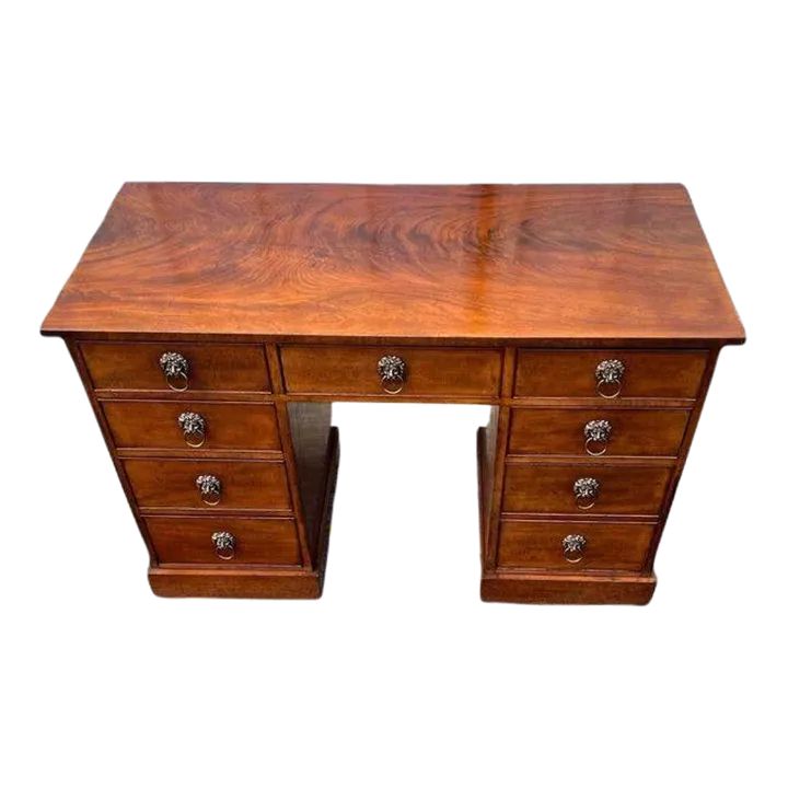 Victorian Mahogany Kneehole Desk, 19th Century Chairish