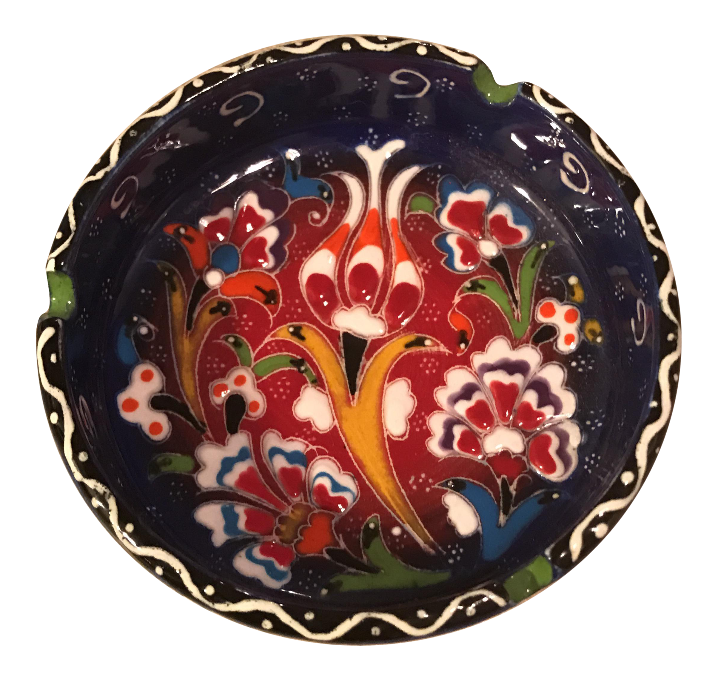 HandPainted Ceramic Ashtray Chairish