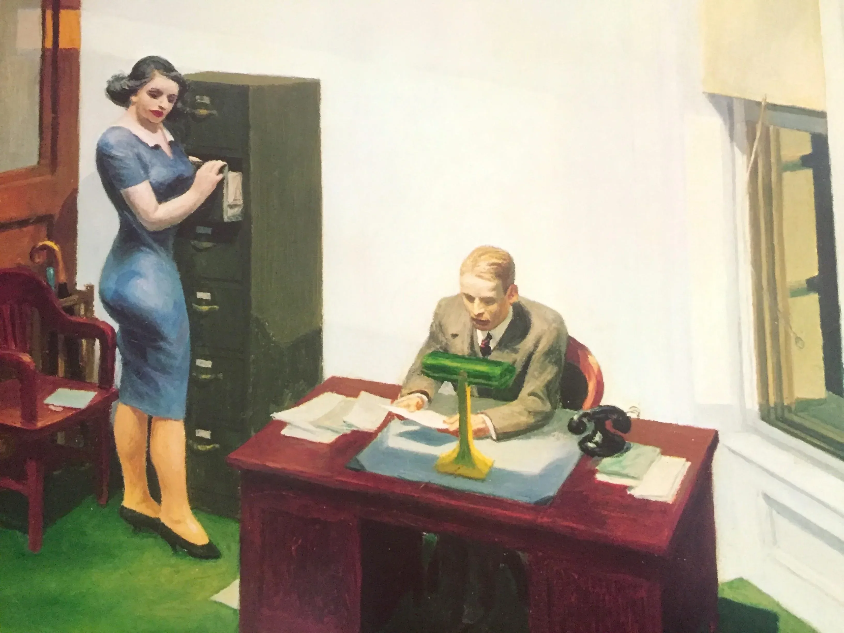 Edward Hopper Vintage 1981 Lithograph Print Walker Art