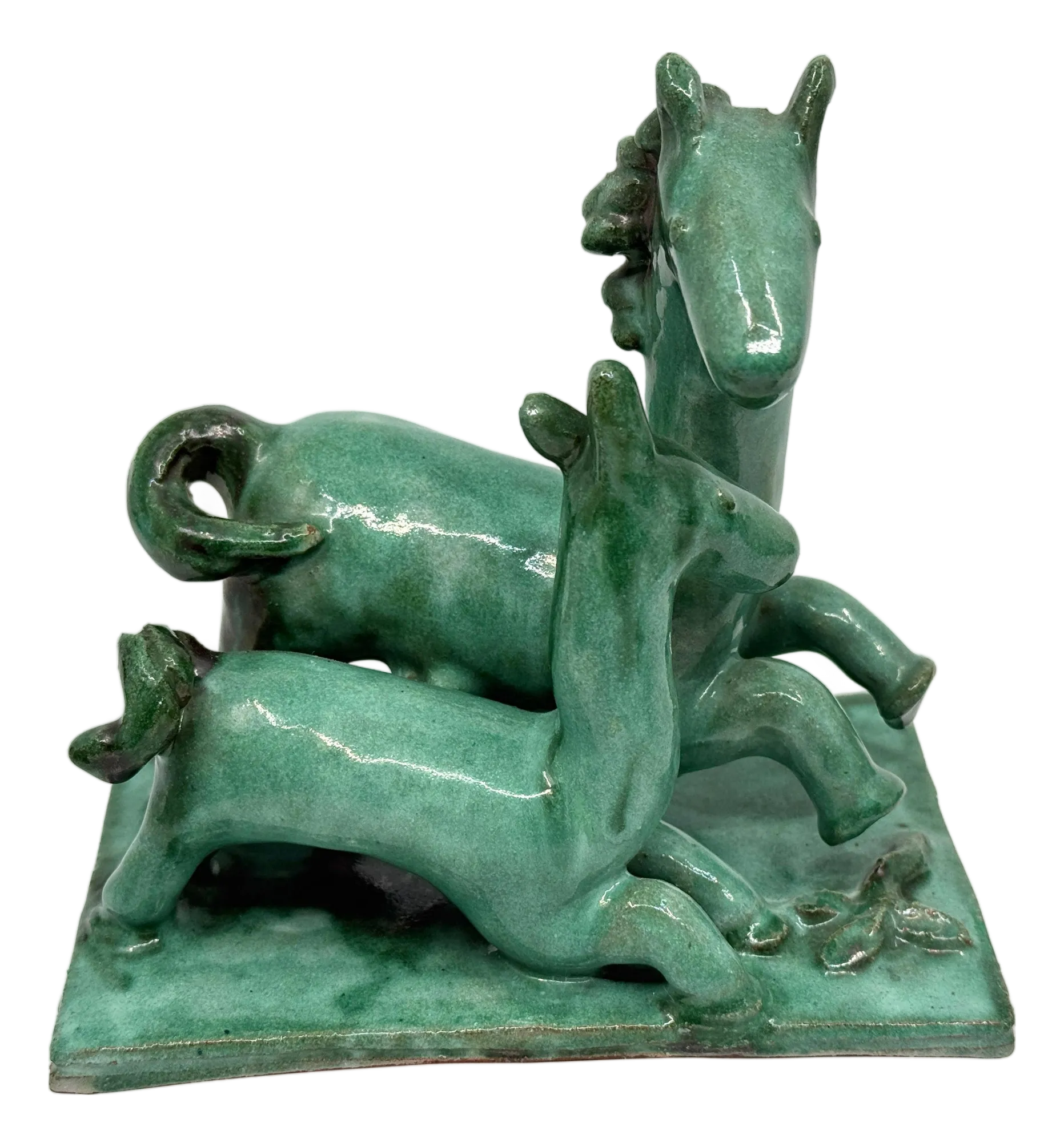 1920s Kitty Rix for Wiener Werkstatte Ceramic Figues of Horses