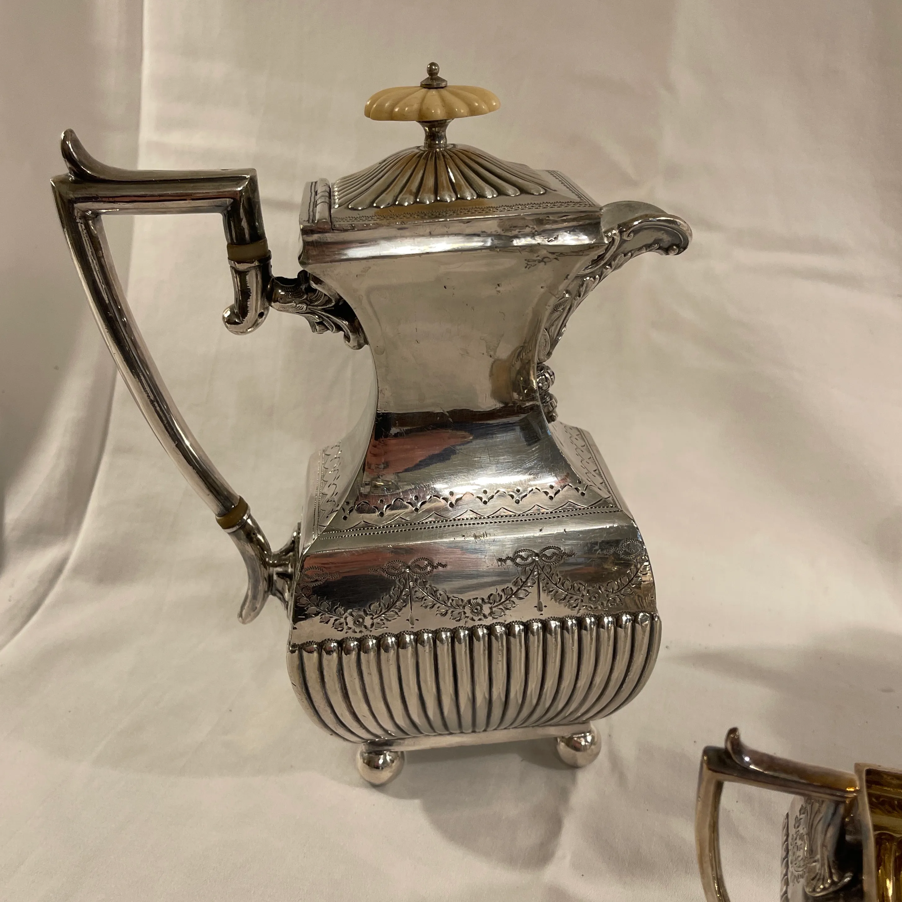 James Deakin & Sons 3 Piece Silver Plated Coffee / Tea Service