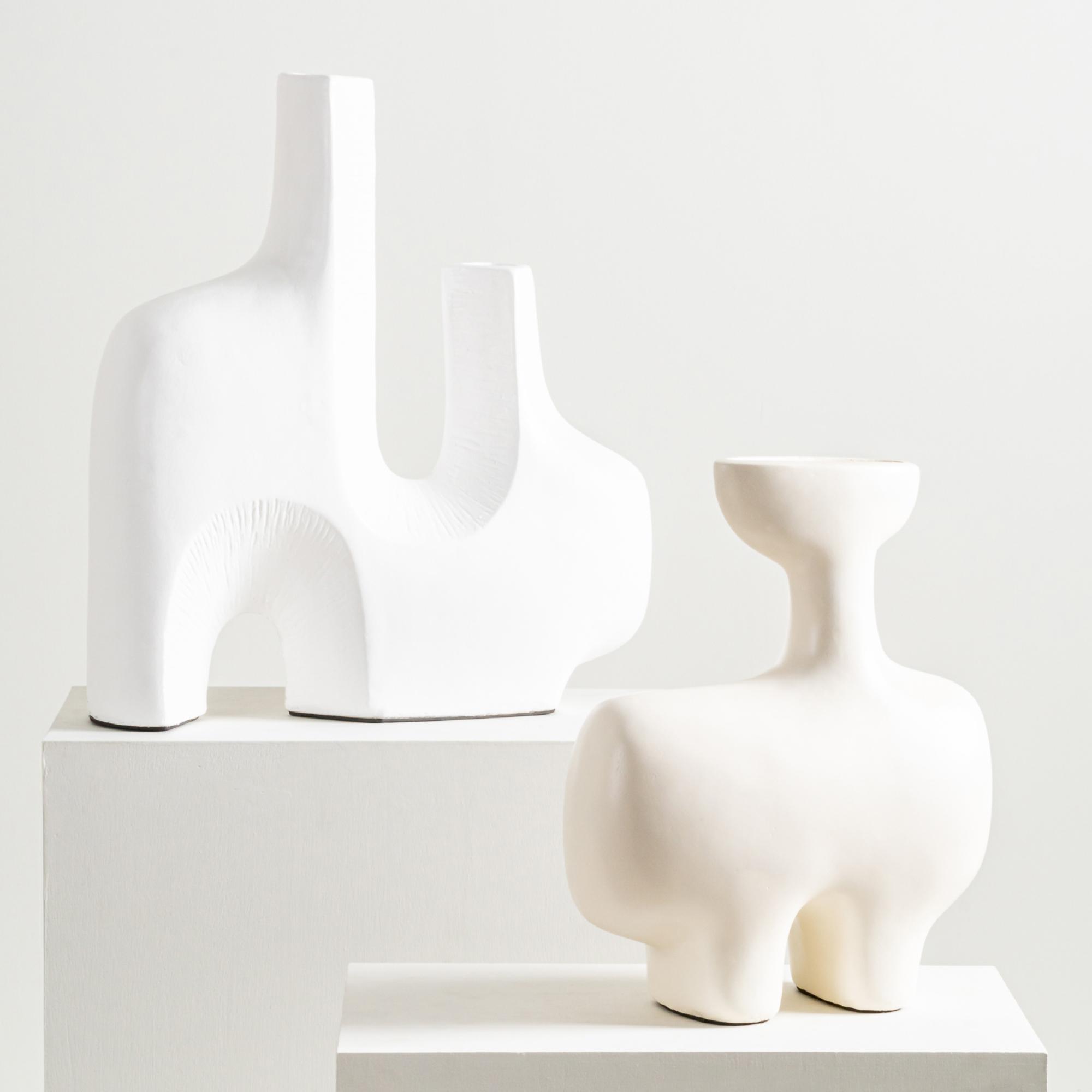 Zephyr Sculpture, White Handmade Object | Chairish