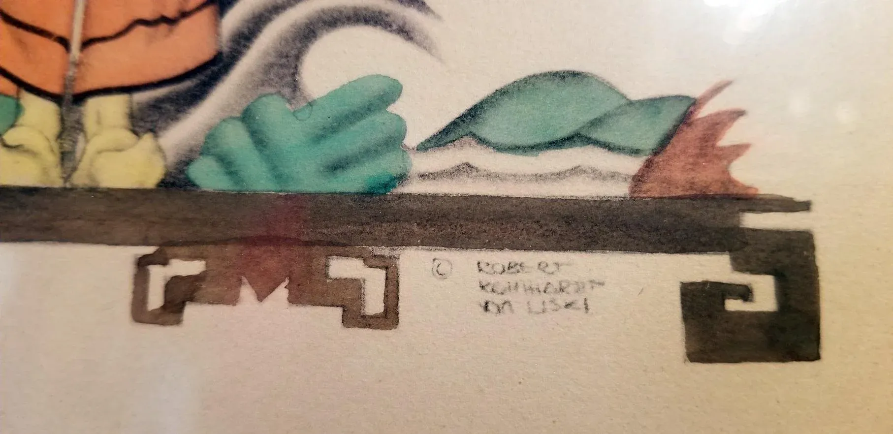 Early 20th Century Art Deco Mixed Media Paintings by Robert Reinhardt Von  Liski - a Pair | Chairish, image size:1814x882