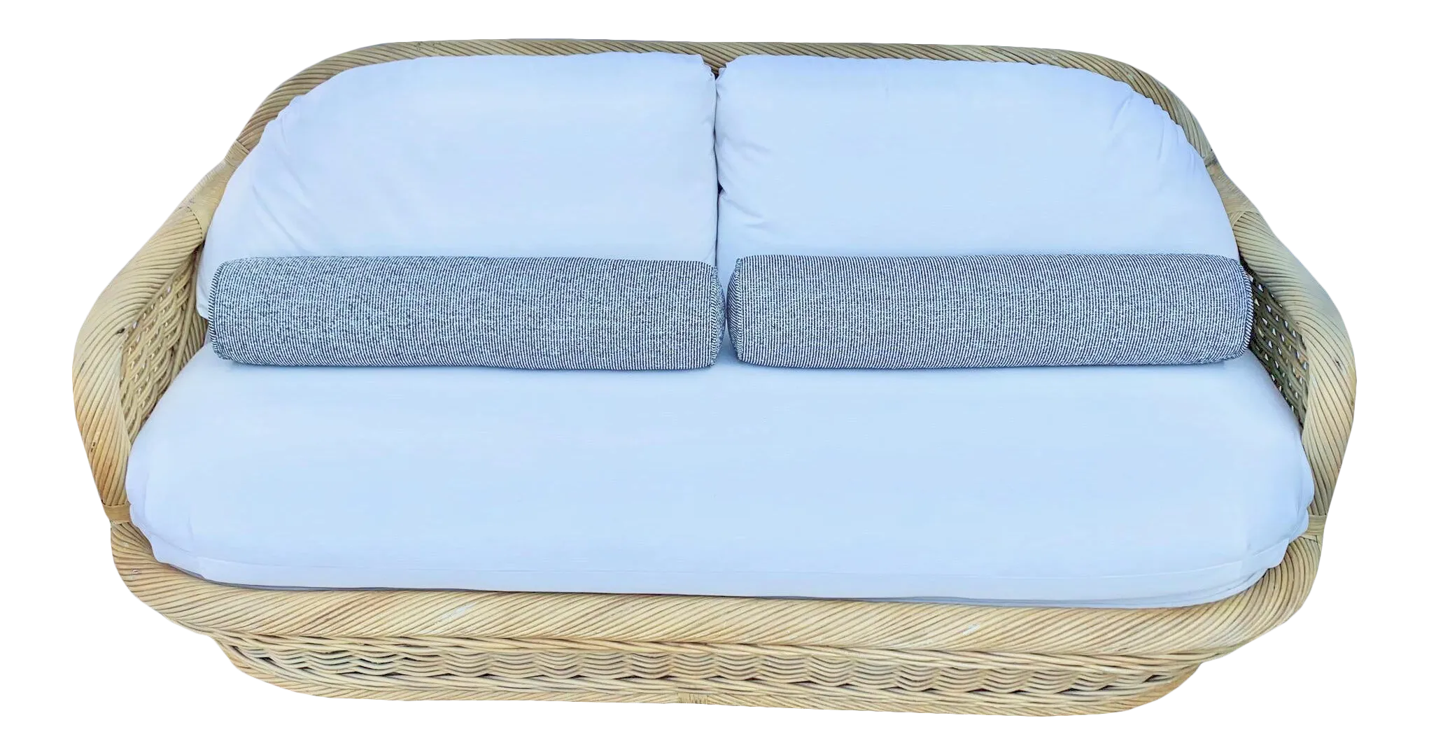 Vintage Boho Wicker Sofa Chairish