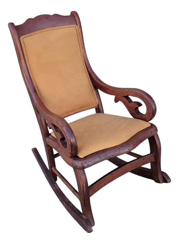 19Thc Child\'s Walnut Rocker