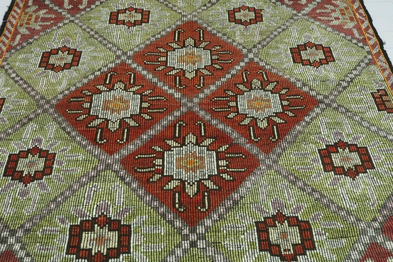 専用になりました　113×204 ViNTAGE TURKiSH RUG Oversized Vintage Turkish Hand Knotted Area Rug 113”x152