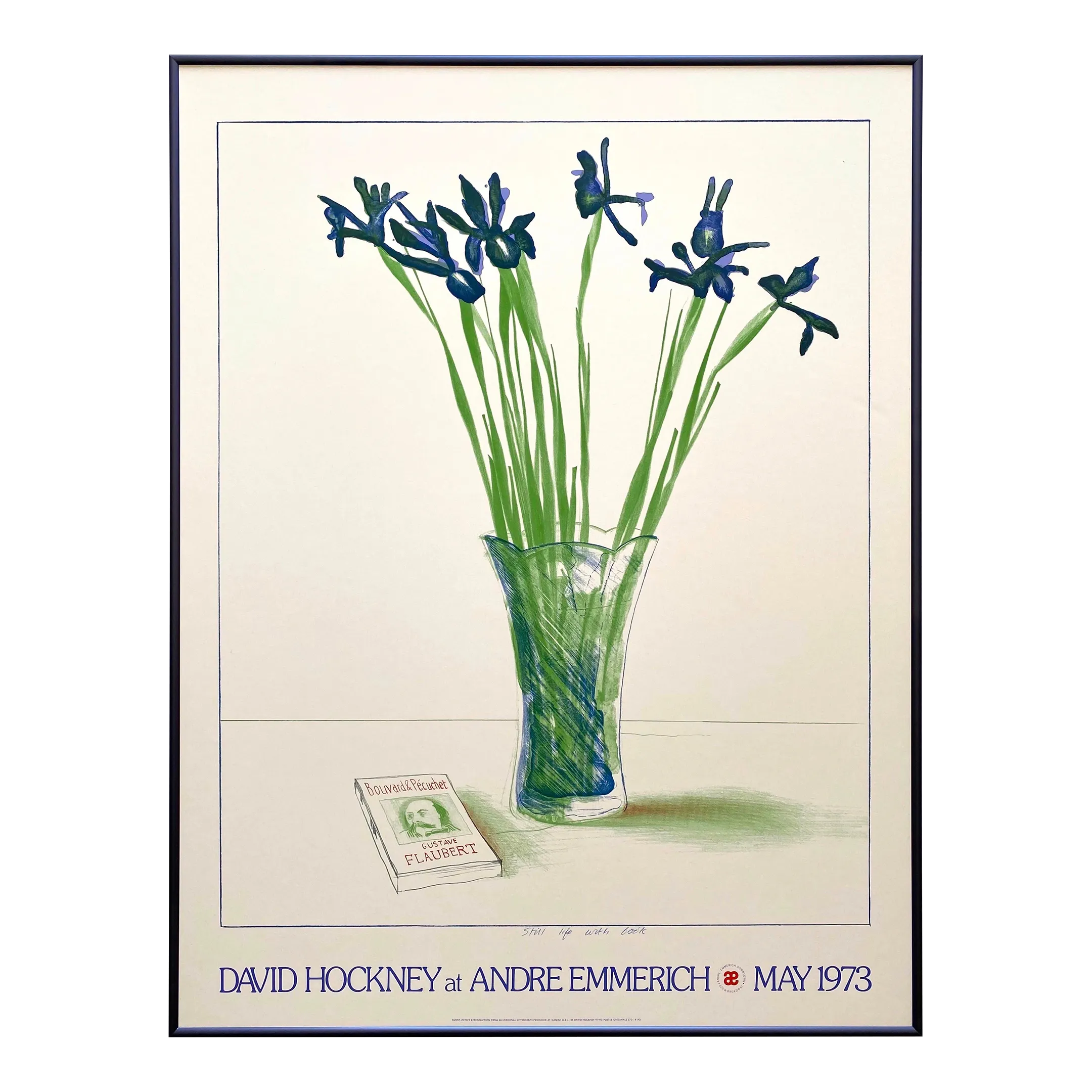 David Hockney Vintage 1973 Lithograph Print 