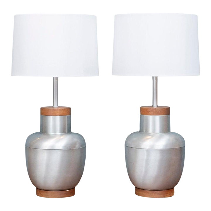 MidCentury Modern Table Lamps A Pair Chairish