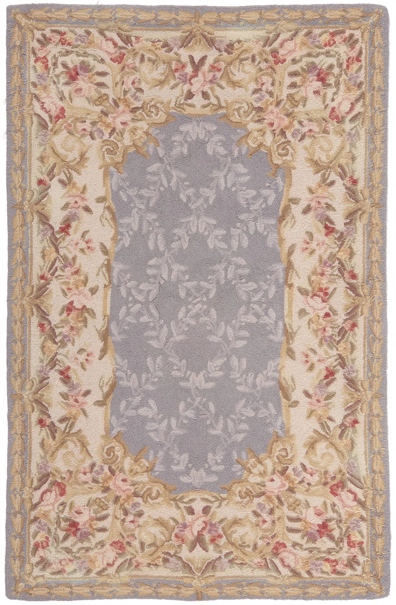 Late 20th Century Vintage Aubusson American Hooked Rug - 03'05 X