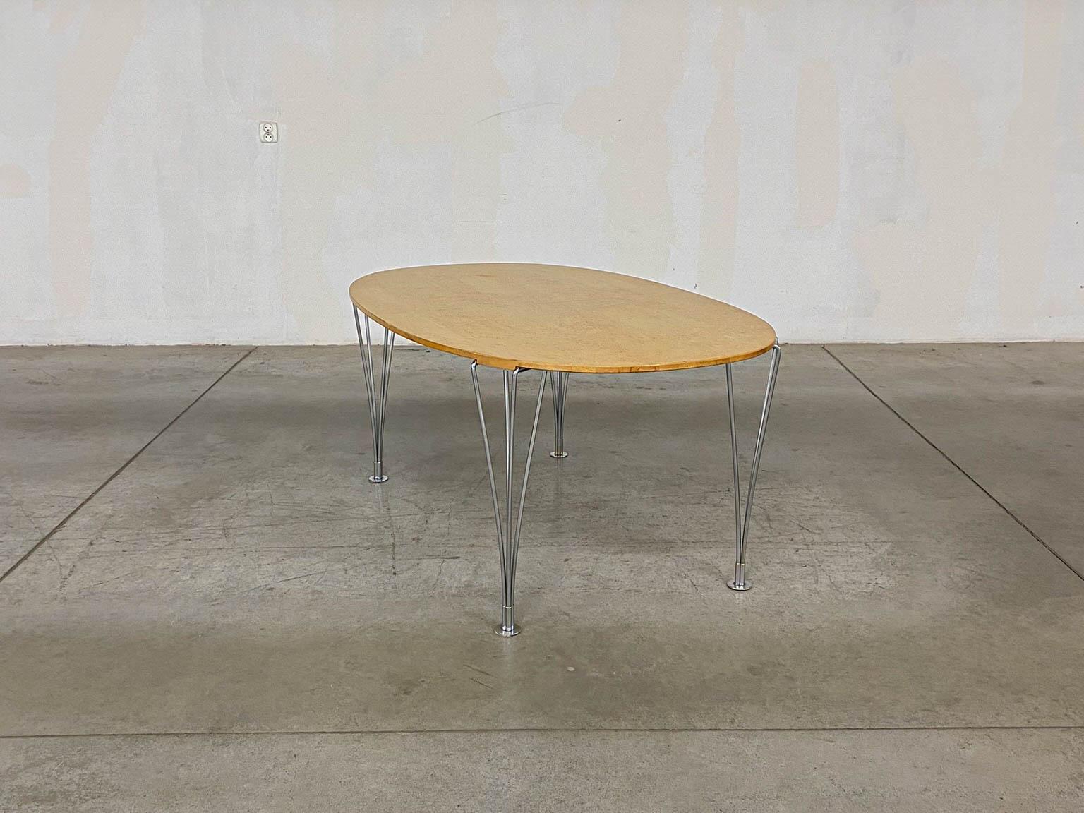 Superellipse Table by Bruno Mathsson and Piet Hein for Fritz Hansen