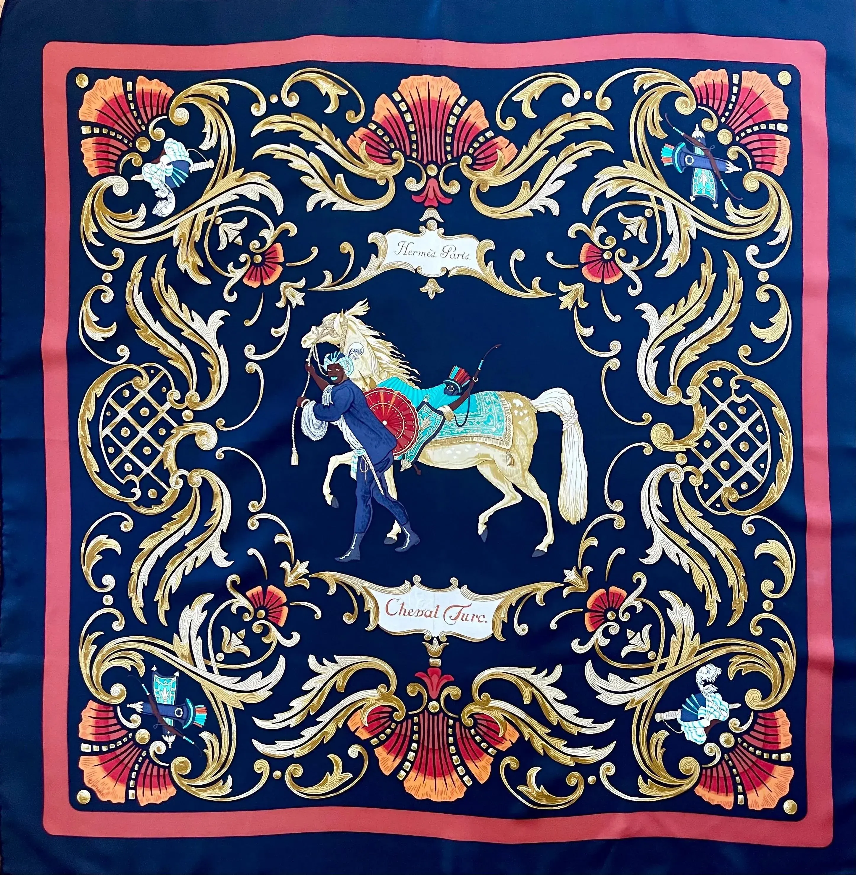 Hermès Scarf “Cheval Turc” 1970 | Chairish