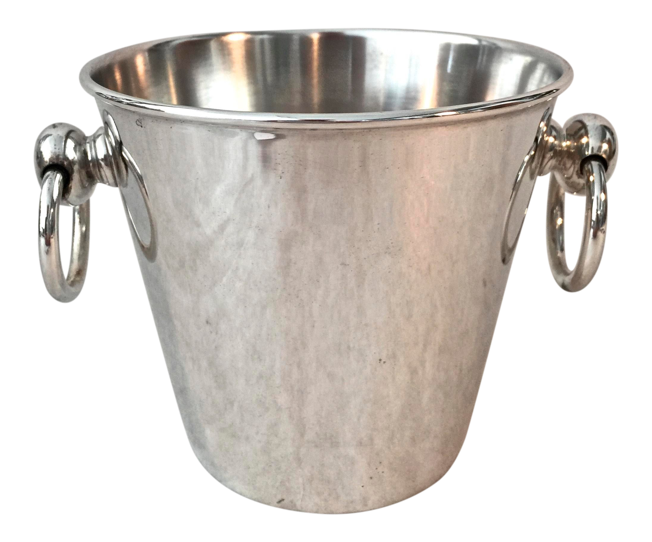 1980s Vintage Silver Pottery Barn Small Ice Bucket Chairish