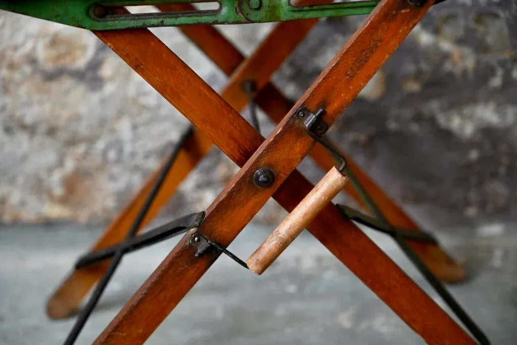 M*G様 EUREKA Vintage stool Mid-Century Folding Stool in Wood Slat and Metal from Eureka