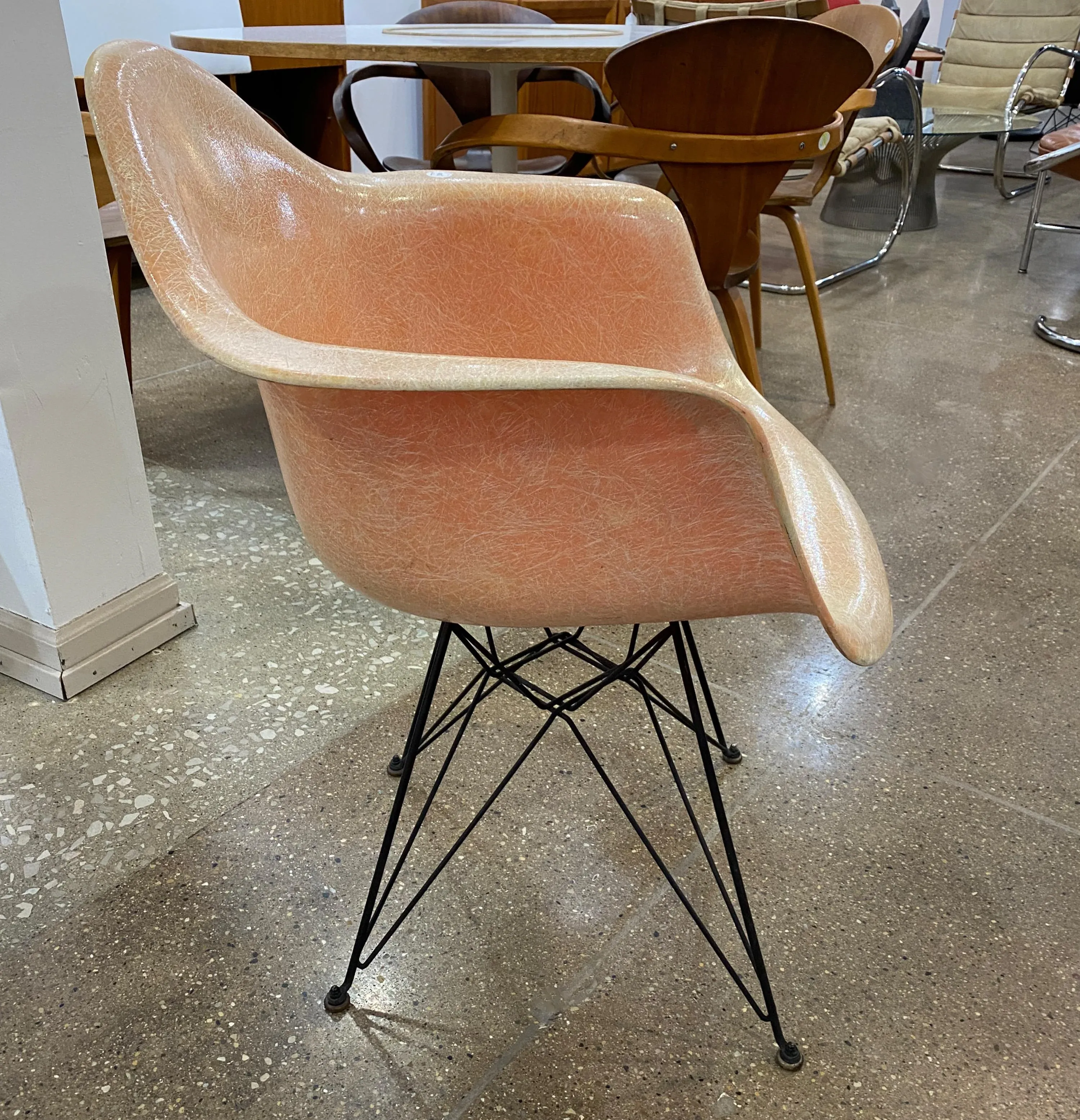 Charles & Ray Eames Dar Eiffel Rope Edge Chair, 1st Generation