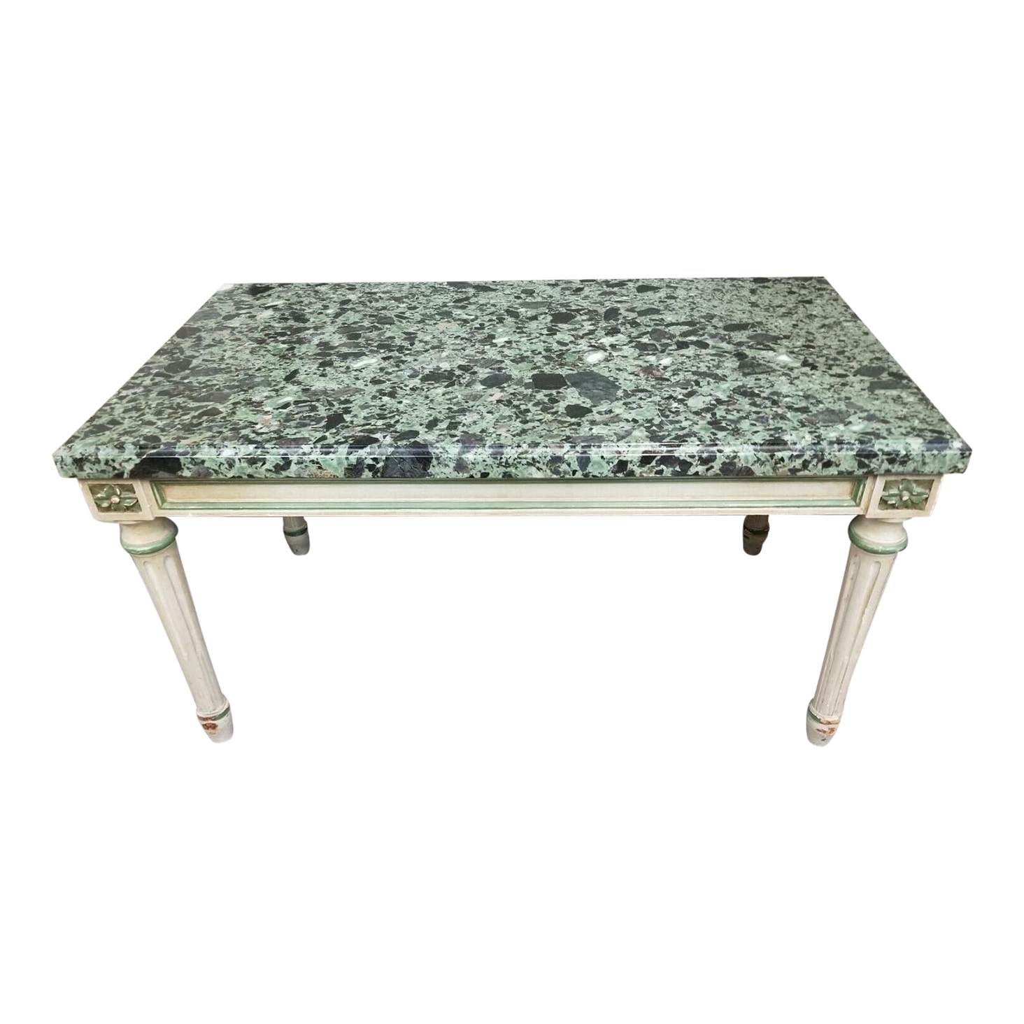 French Coffee Table Marble Bench Vintage Chairish
