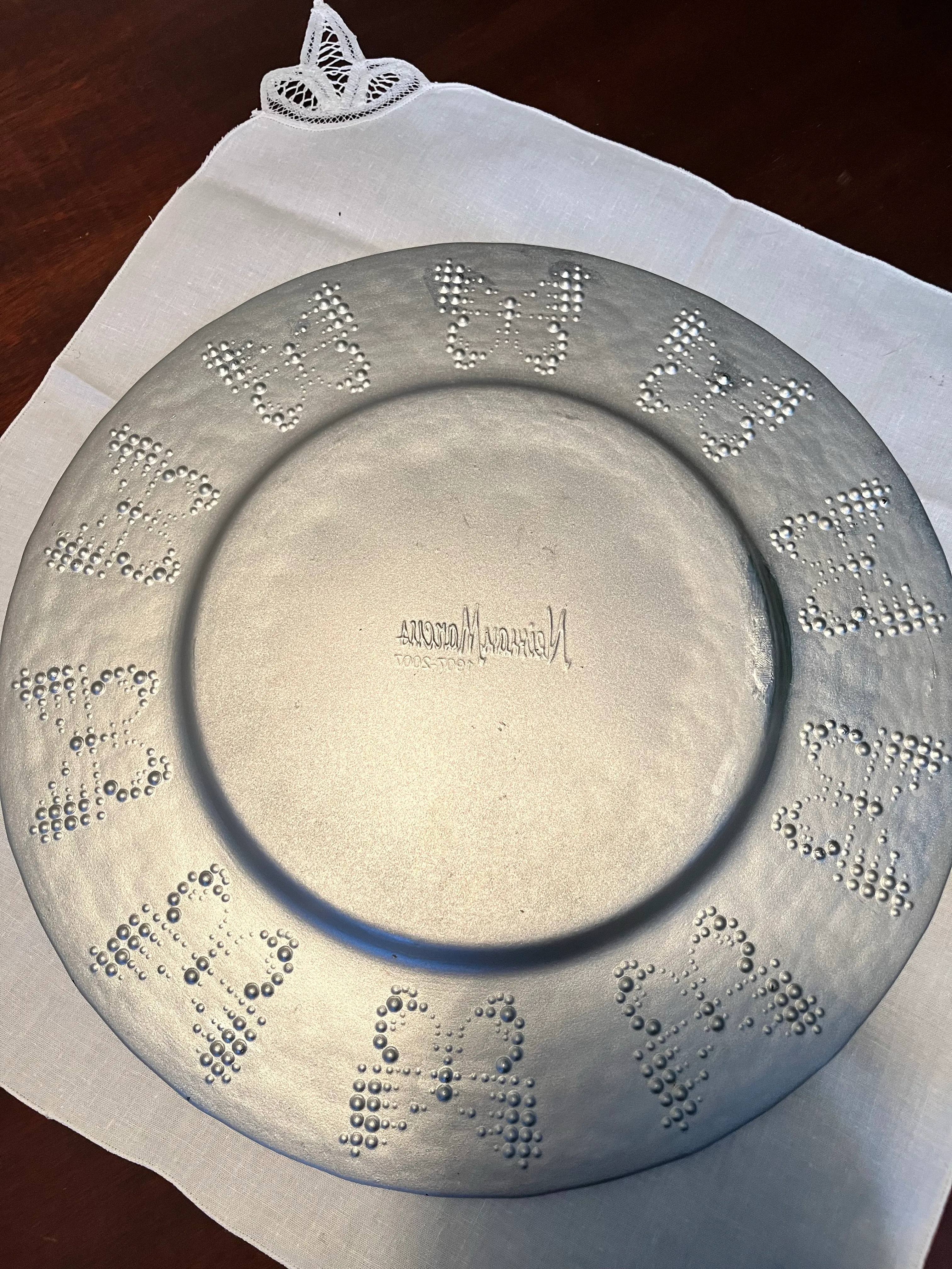 工芸品 100th anniversary of Christmas plate Sakura Debbie Mumm's The Word 12 Days Christmas Third 4
