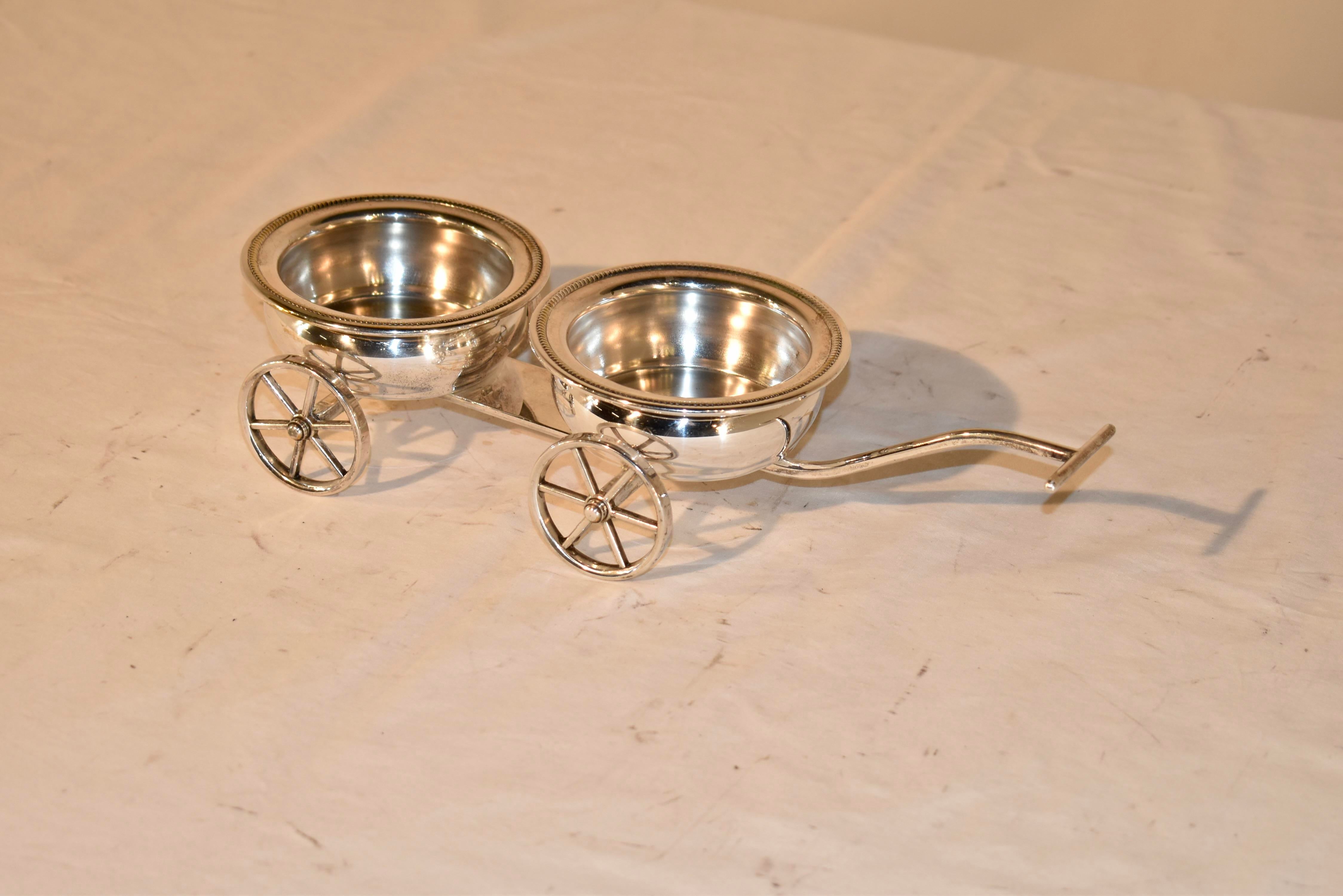 Rogers Silver Plated Double Wine Trolley, Circa 1960\'s
