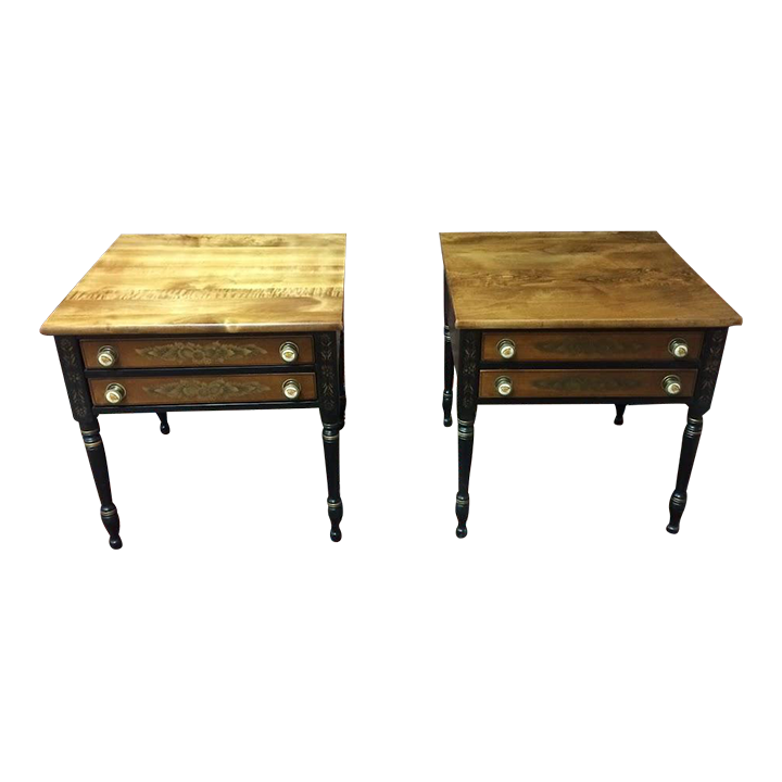 Vintage End Tables, Hitchcock Furniture, the Pair Chairish