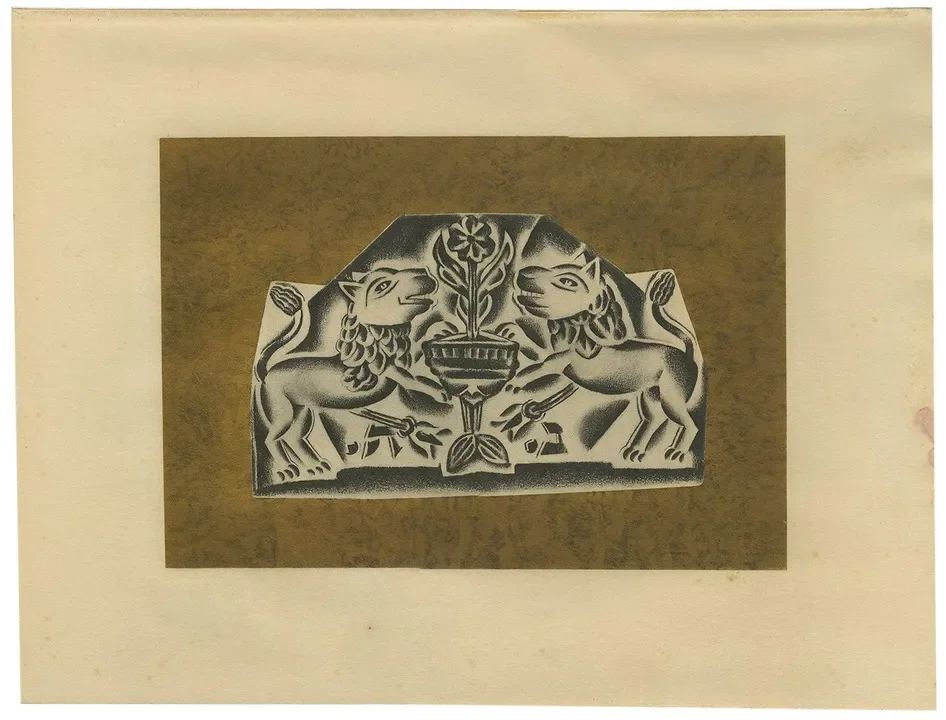 Nathan Altmann, Die Löwen, 1923, Paper