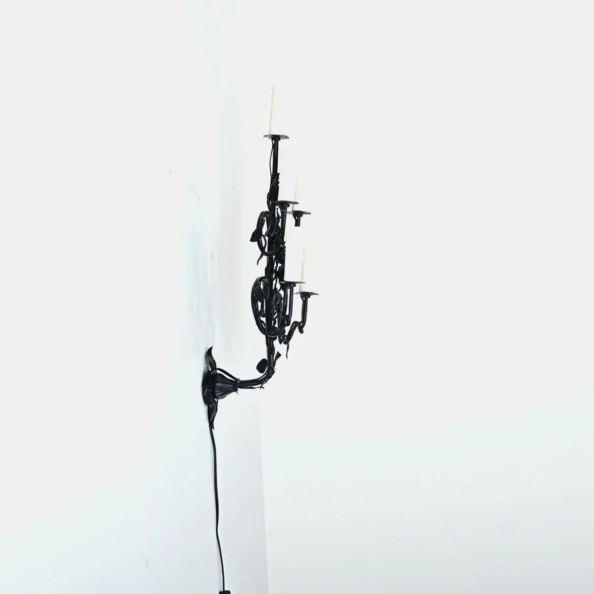French Early 20th Century Iron Wall Sconce