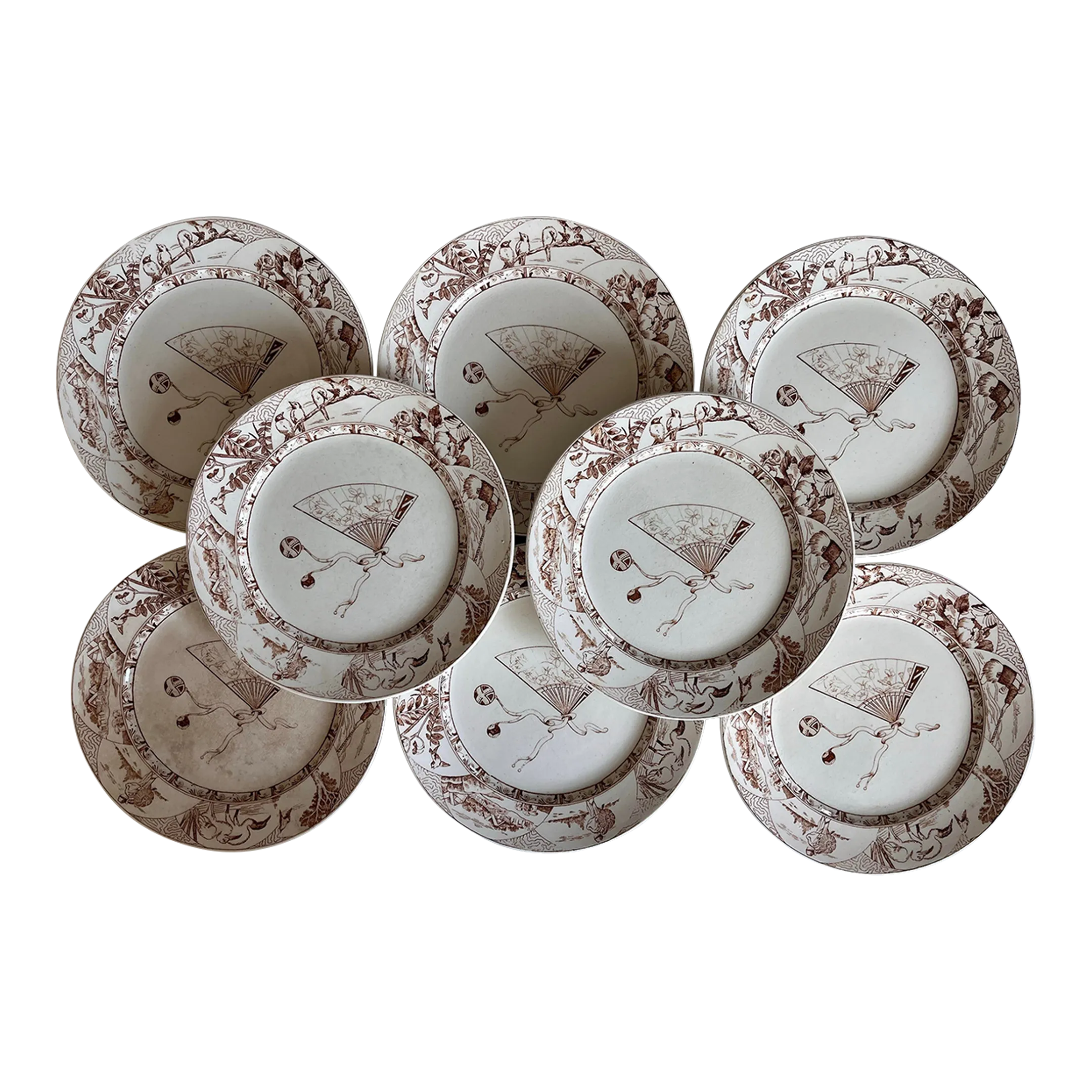 * antique plate ୨୧ ディネット 小さなお皿 ブラウン Amazon.com: 6 Inch Decorative Plate, Rustic Ceramic Plate, Old