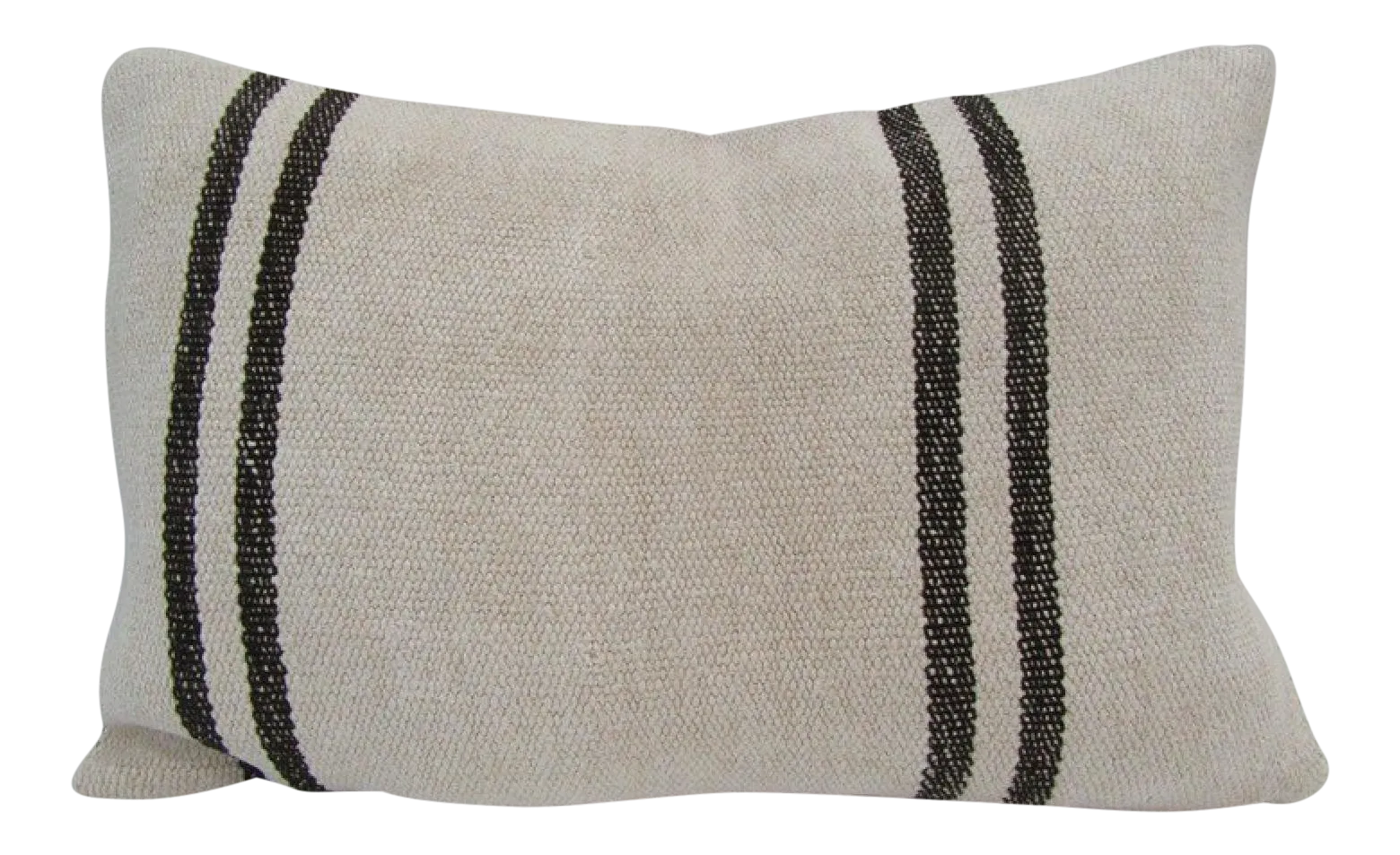 Handmade Black Striped Natural Kilim Pillow Cover Chairish