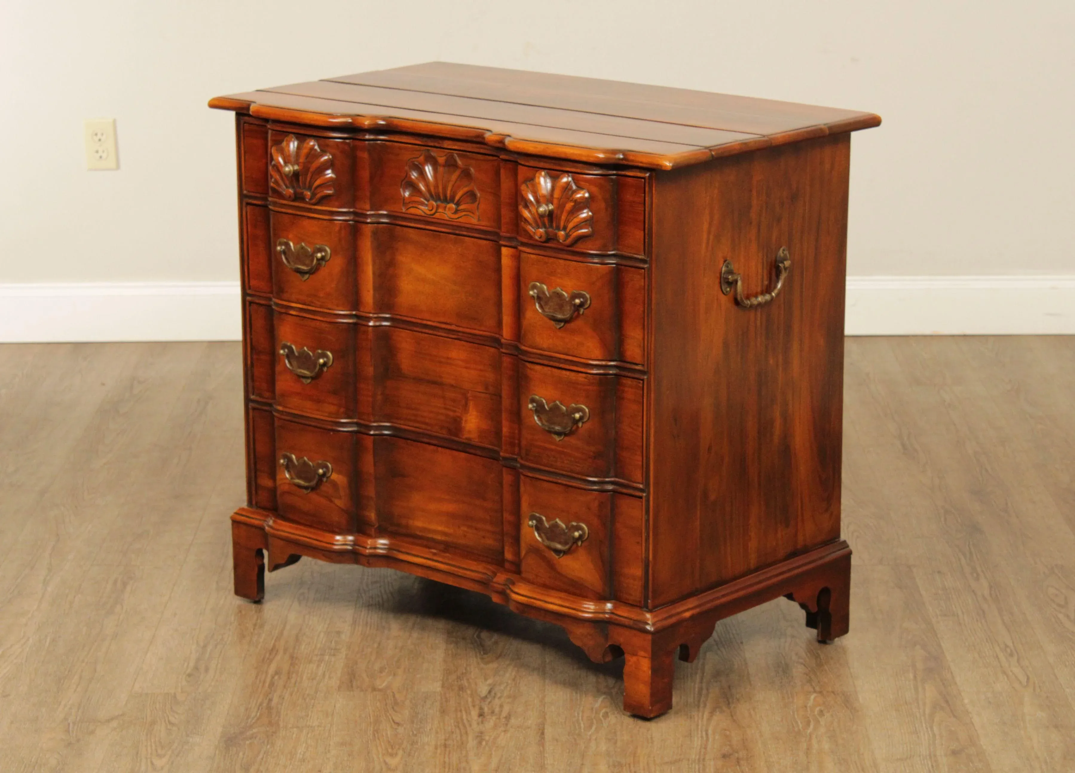 Theodore Alexander Chippendale Style Mahogany Block Front Chest