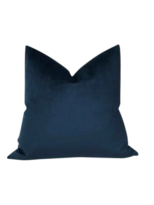 Navy Blue Velvet Pillow Cover Chairish