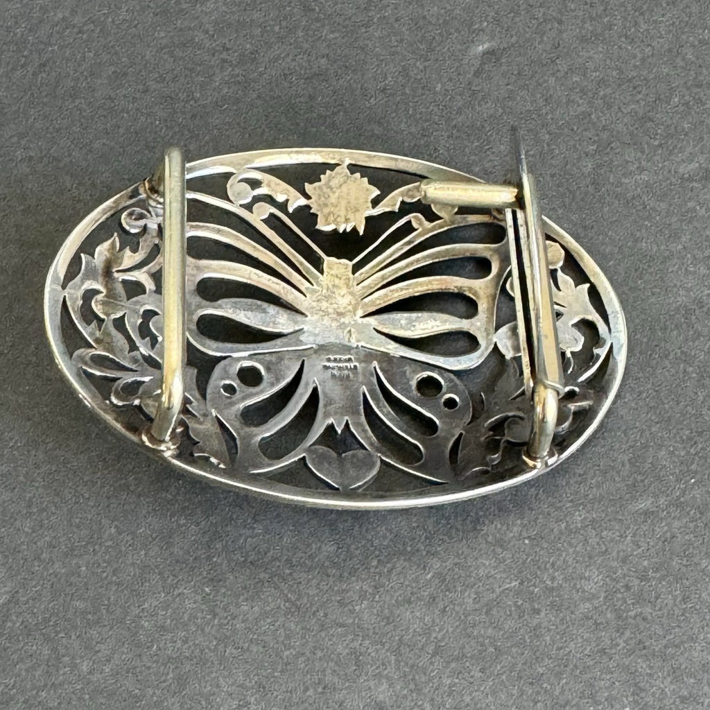 Fleming Butterfly Belt Buckle Western Sterling Silver 