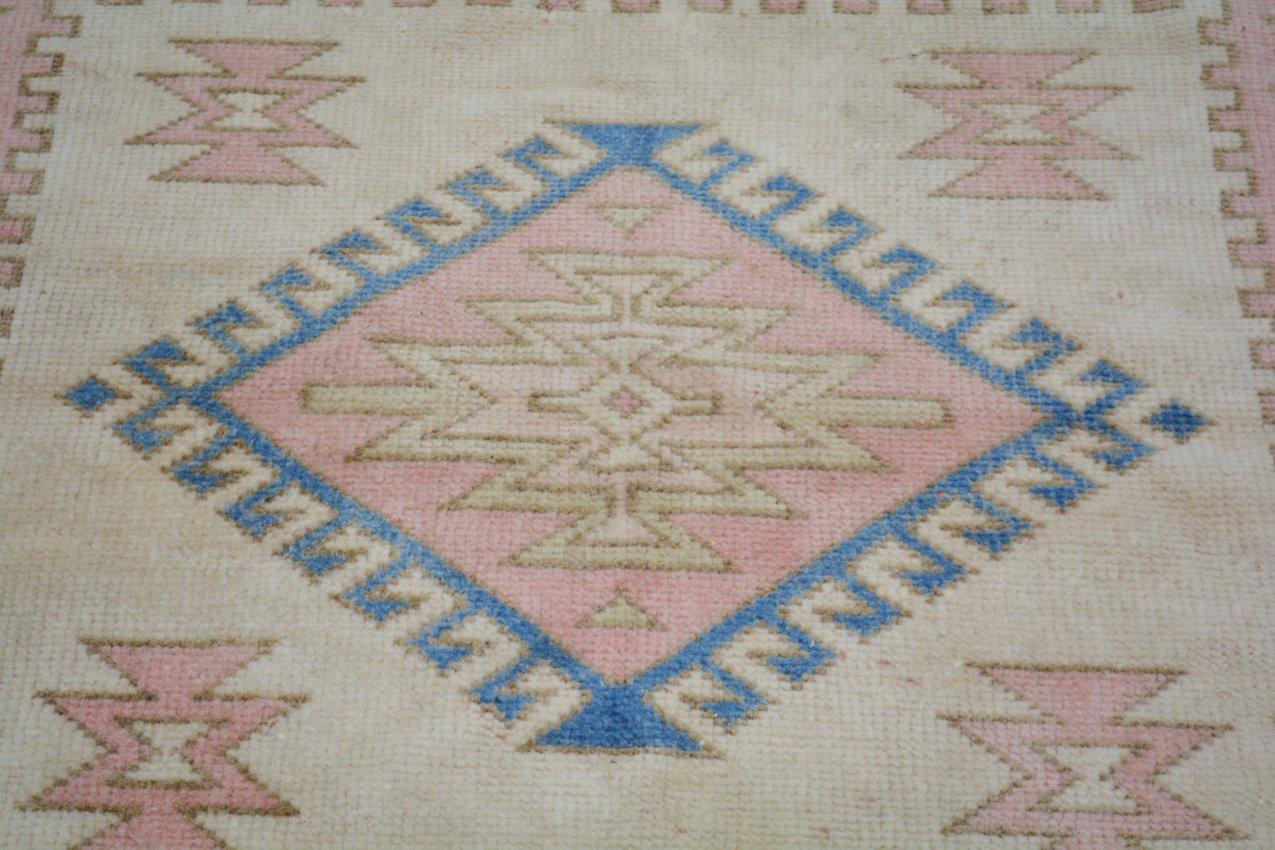 Vintage Turkish Anatolian Knotted Wool Rug, 3\'7\'\'x3\'6\'\'