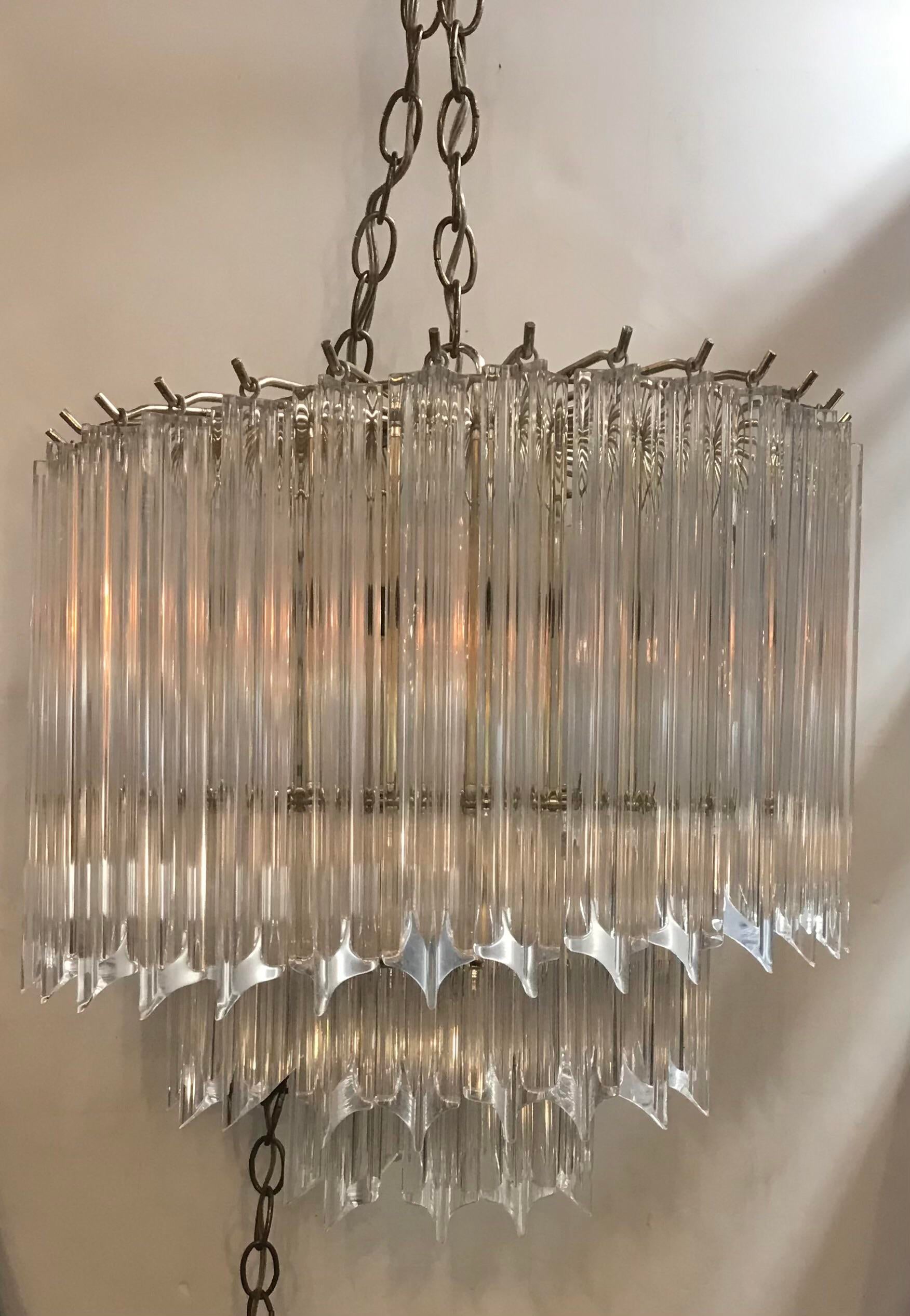 Lucite sale chandelier vintage