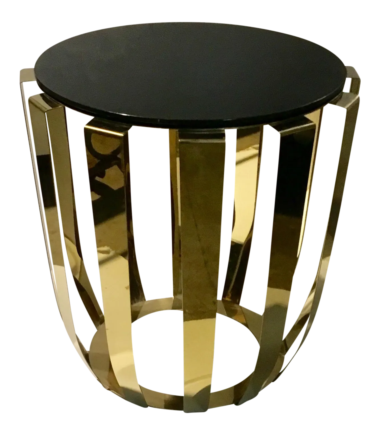 Contemporary Brass Side Table Chairish