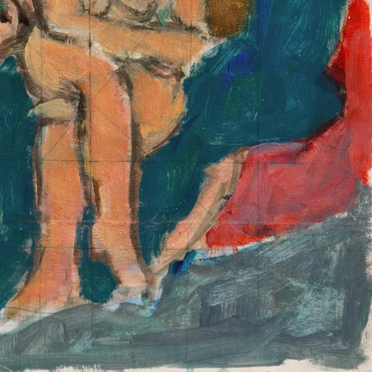 \'Seated Nude\' by Victor Di Gesu, Paris, Louvre, Salon D\'Automne, Académie Chaumière, San Francisco Art Association, Los Angeles County Museum of Art
