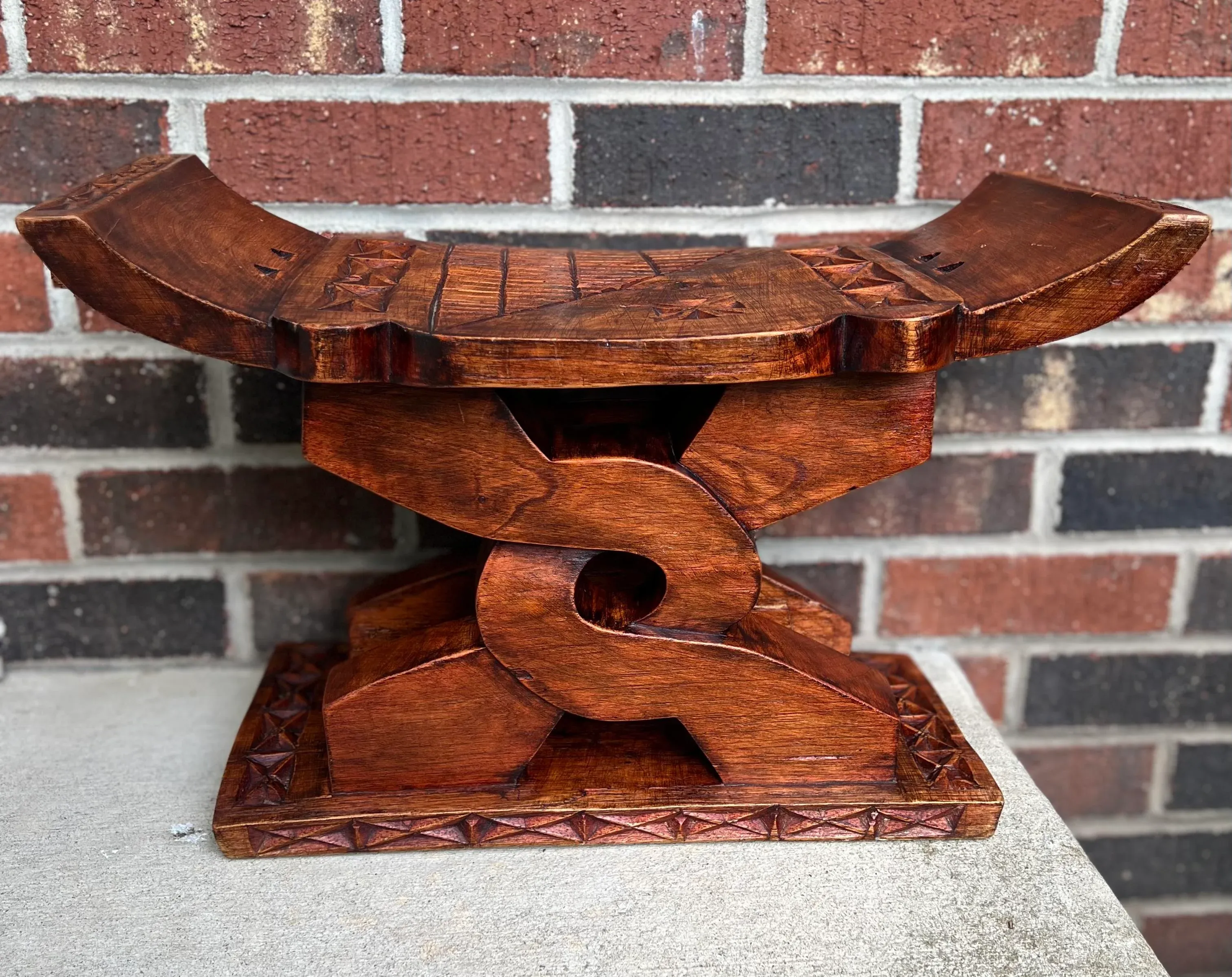 1950s Vintage Ghanaian Ashanti 'Wisdom Knot' Stool | Chairish