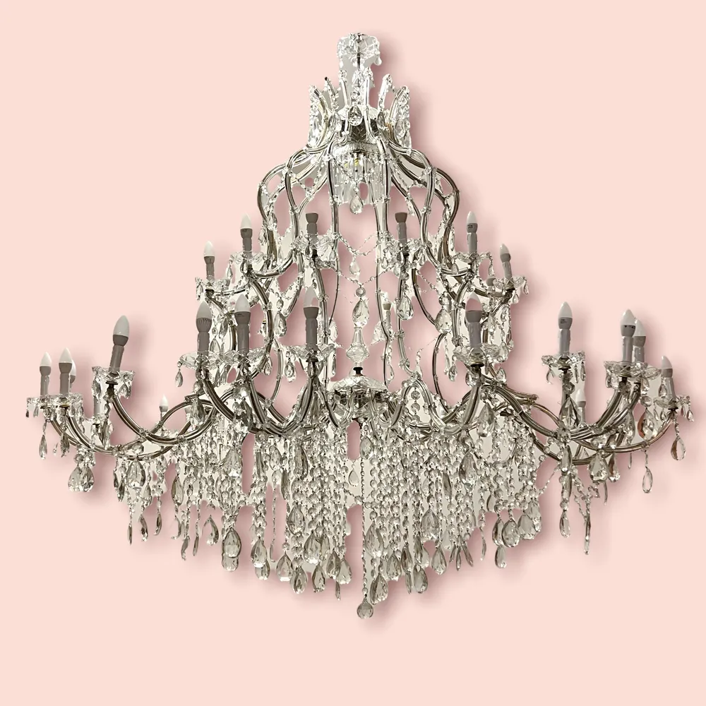 Vintage Crystal Chandelier 37 Lights