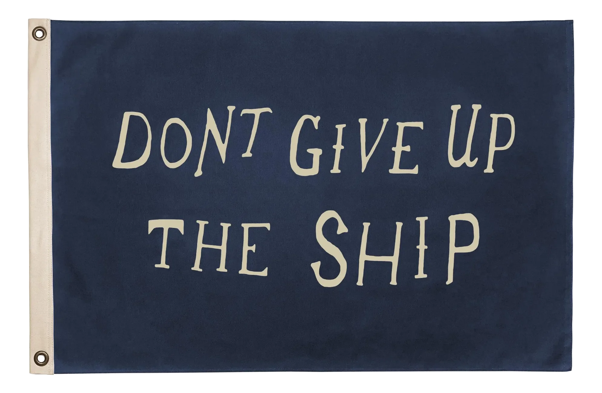 Medium "Don't Give Up the Ship" Cotton Canvas Flag
