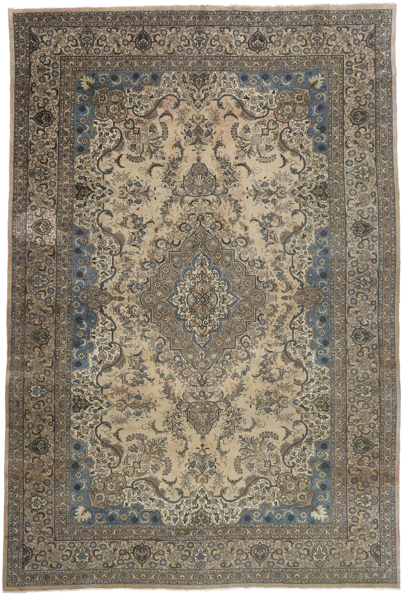 Antique Persian Tabriz Rug - 12\'04 X 18\'05