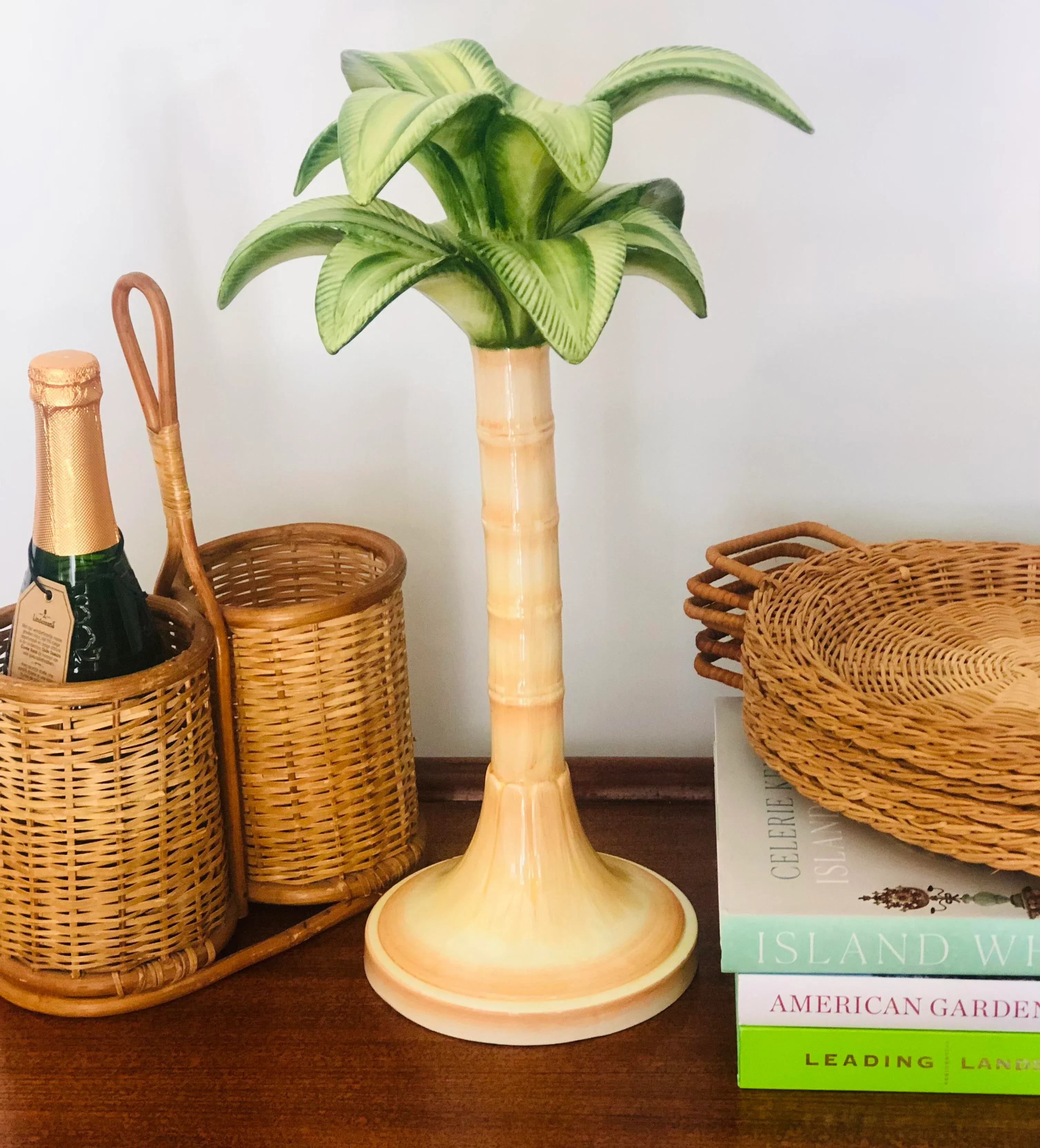 Double wine outlet bottle holder