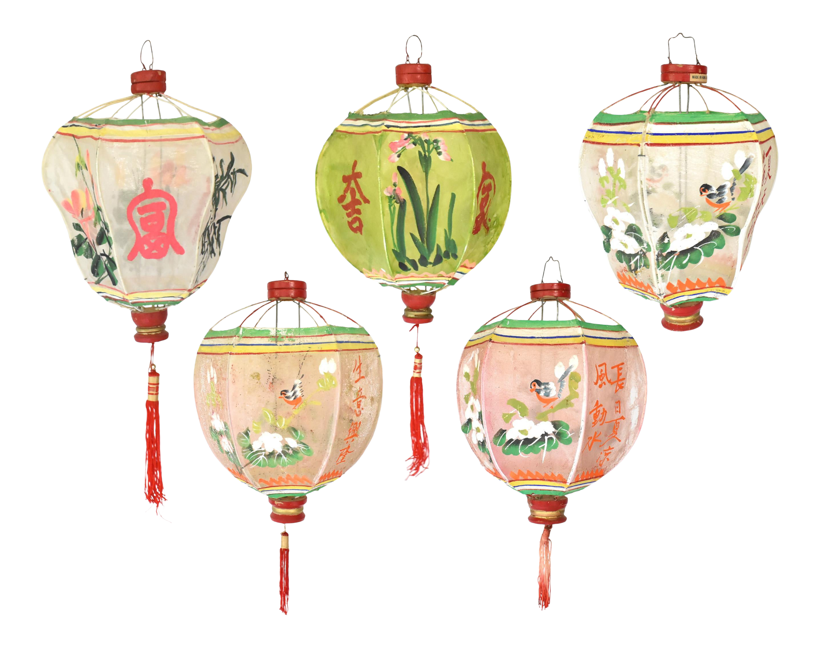 Collection Of 1920s 1940s Chinese Lanterns Set Of 5 Chairish