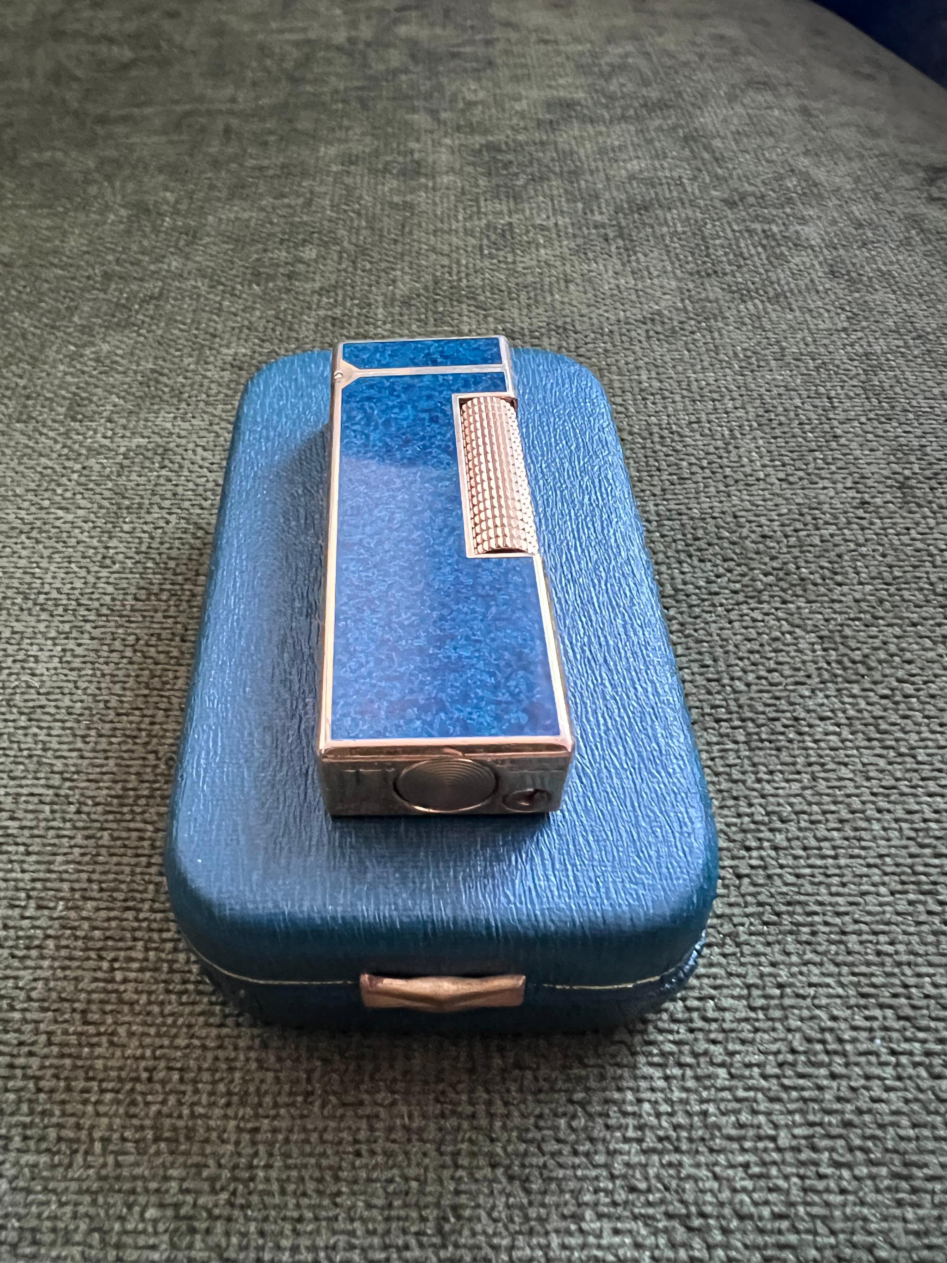 【希少】【美品】dunhill カフリンクス シルバー 青 希少 DUNHILL ダンヒル カフス カフリンクス SV925 ブルーシェル