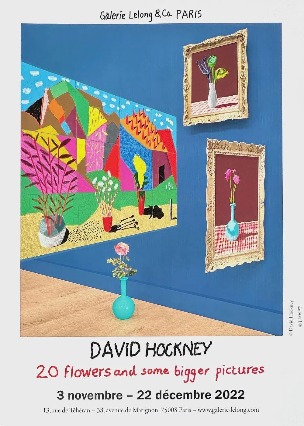 2022 David Hockney 20 Flowers and Some Bigger Pictures Exhibition