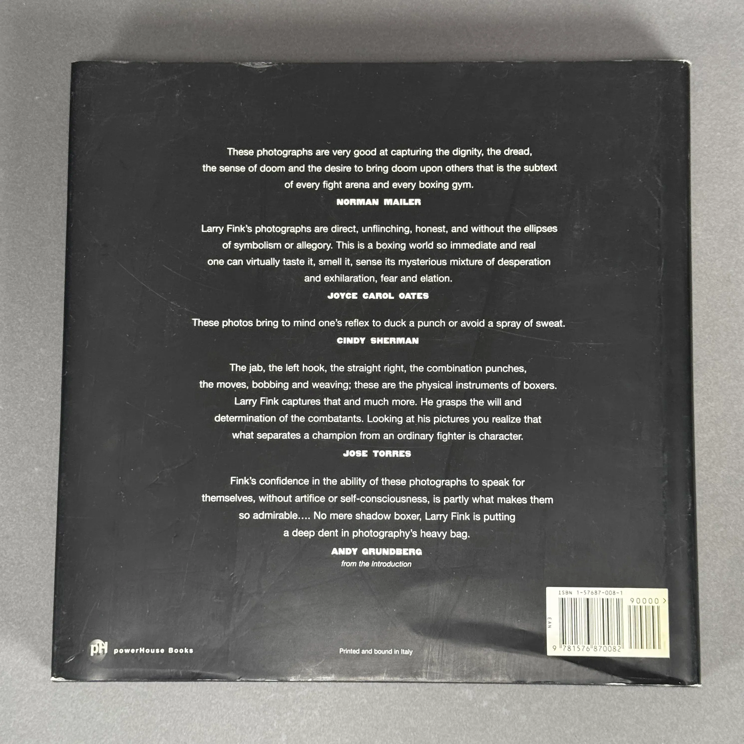 Vintage 1997 First Edition Boxing Photographs Larry Fink Hc Book Made in  Italy | Chairish