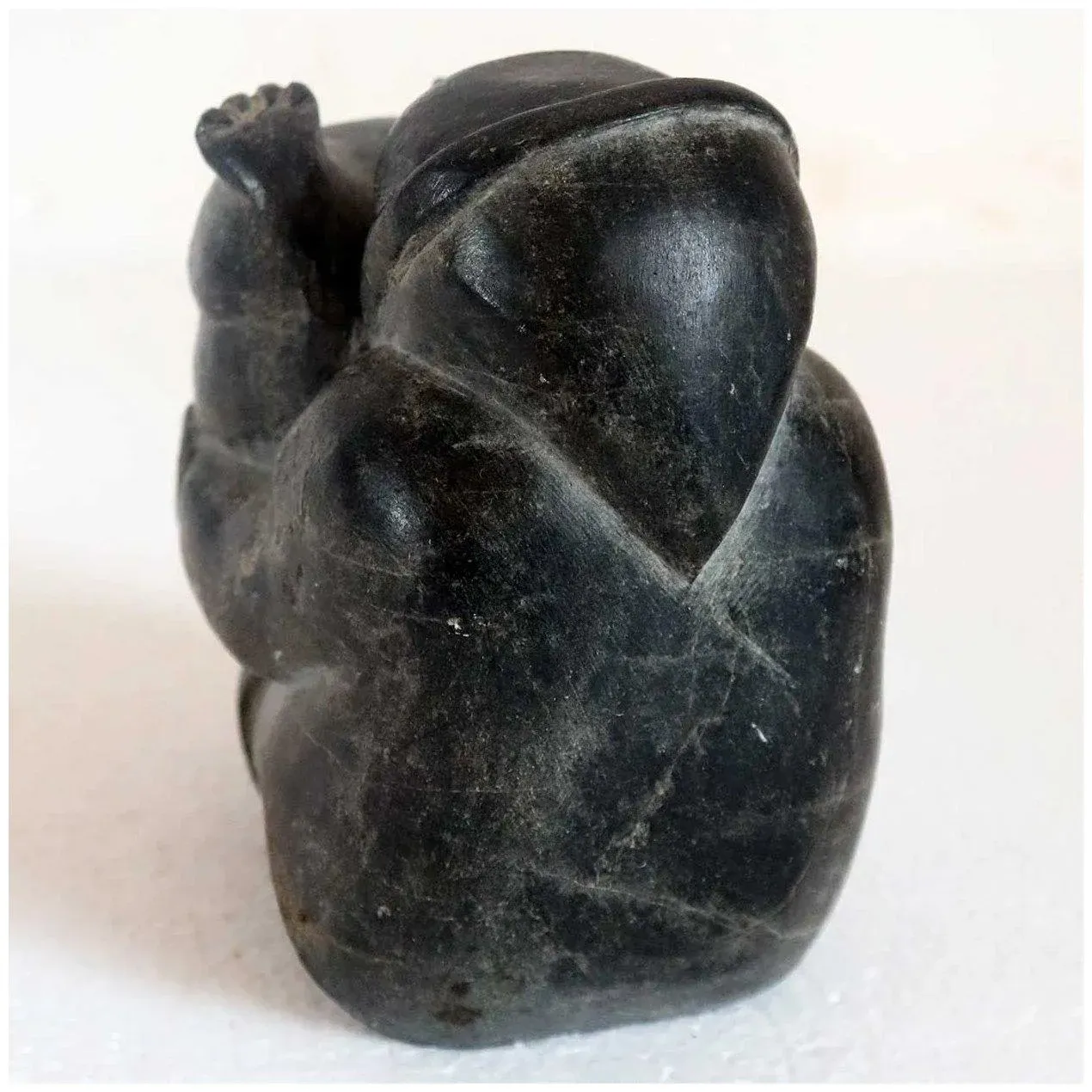 彫刻・オブジェ Inuit stone carving object Vintage Inuit- Eskimo Soapstone Carving Sculpture (From