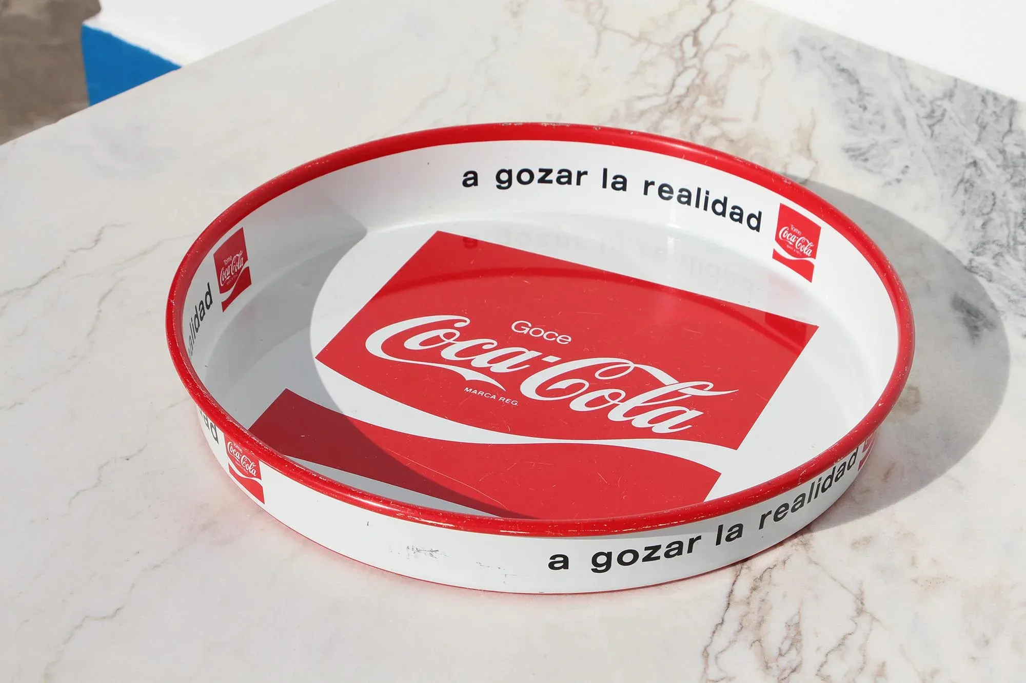 1970s Rare Coca-Cola Advertising Serving Tray, Venezuela