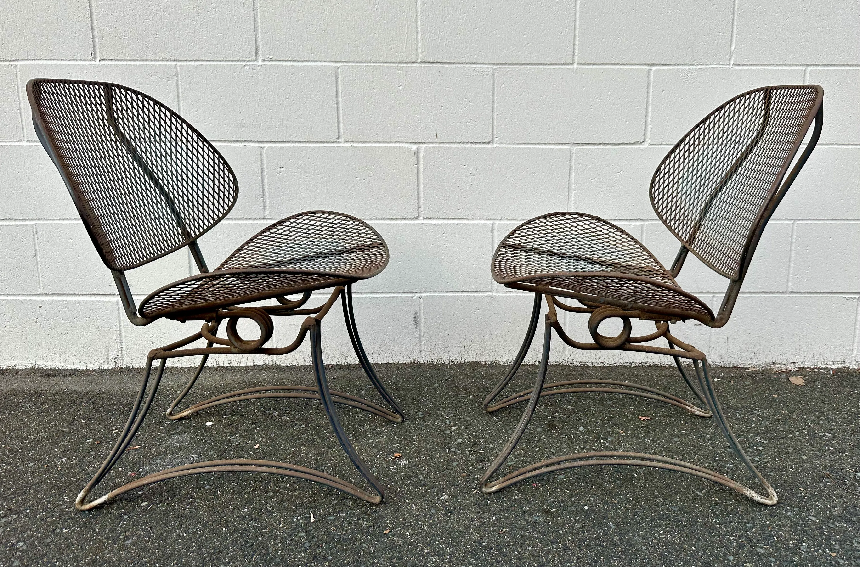 Homecrest Casino ClamShell Rocker Chairs a Pair Chairish