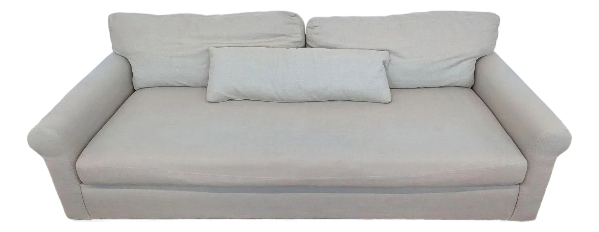 Pottery Barn York Roll Arm Deep Seat Sofa Chairish