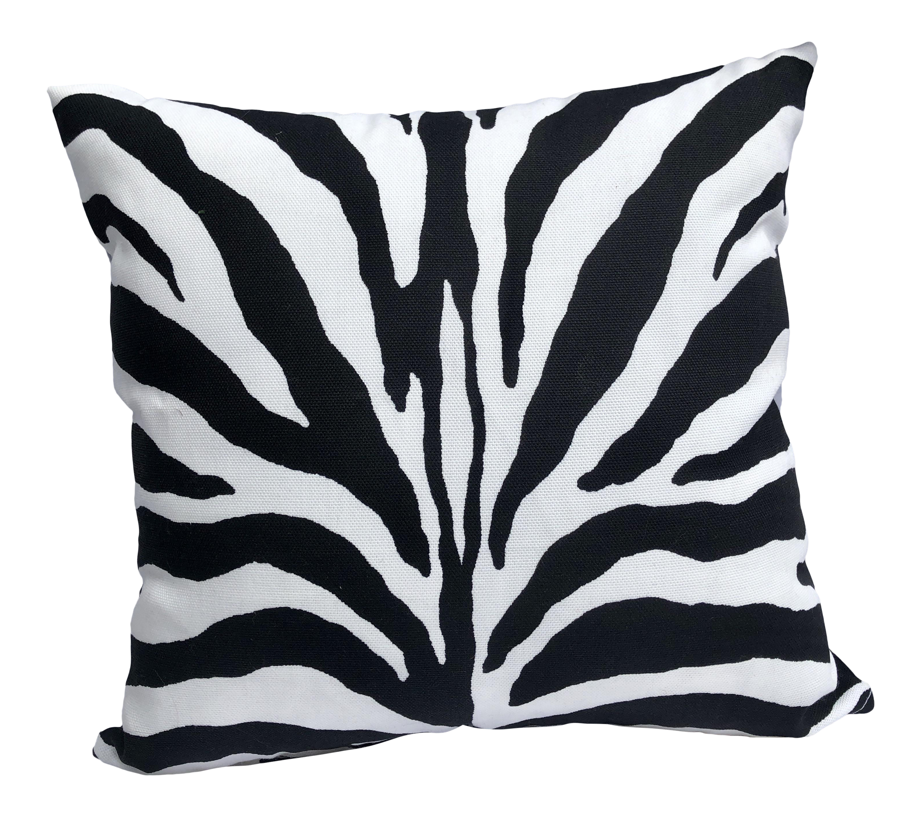 Zebra Print Outdoor Indoor 12 Toss Pillow Custom Made Chairish